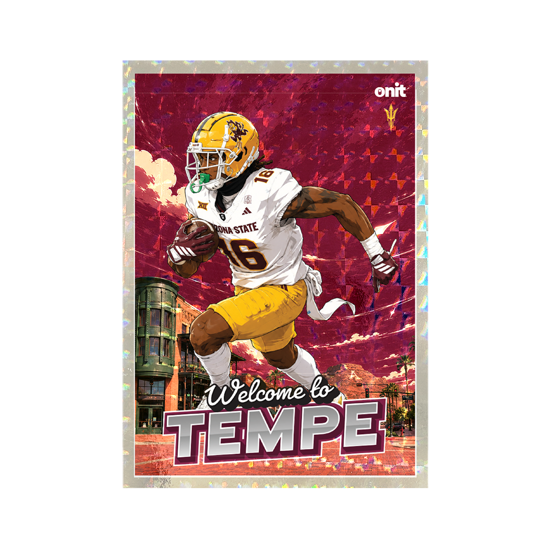 Jaren Hamilton Arizona State City Limits trading card featuring Tempe